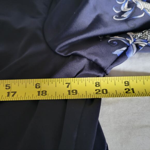 Dana Buchman Knee Length Size 16 Bold Design Boho Bright Lined Whimsy Chic - Picture 9 of 9